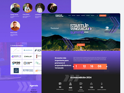 Startup Summit Venezuela 2024 landing ui web webdesign wordpress