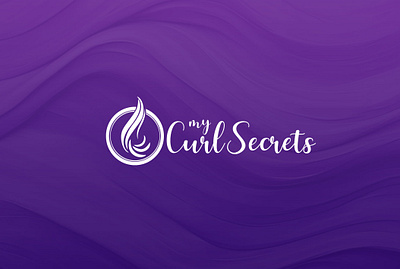 My Curl Secrets: Beauty and Hair Care Brand Design app branding design graphic design illustration logo vector