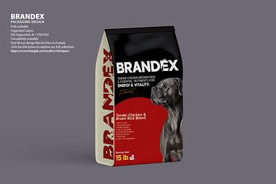 Pet Food Packaging Design Template - EPS Format animal care