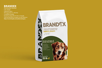 Pet Food Packaging Design Template - EPS Format animal care