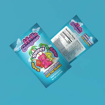 Gummy Bear packaging cannabinoid cbd food packaging gummies gummy gummy bear label and box design label design packaging packaging design pouch thc