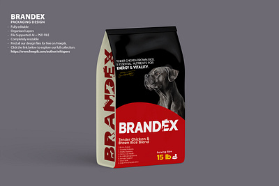 Pet Food Packaging Design Template - EPS Format animal care