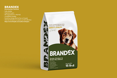 Pet Food Packaging Design Template - EPS Format animal care