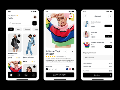 Ecommerce App app branding dailyui dailyui design ui design designers dribble graphic design illustration mobile ui uiux webdesign website website design