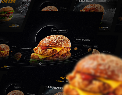 A Visual Journey: Out of This World Burgers animation avm sign best design branding burger creative design design inspiration graphic design graphic designers motion graphics post design poster design social media