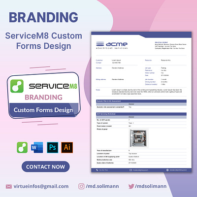 ServiceM8 Custom Forms Design branding form branding servicem8 form custom form custom servicem8 forms docx servicem8 forms forms template graphic design modern letterhead servicem8 custom form servicem8 custom forms servicem8 custom template servicem8 custom templates servicem8 forms servicem8 job servicem8 template servicem8 templates servicem8 work order stationery design word templates