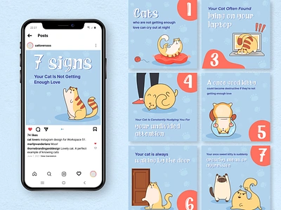 🐾✨ Pawsitively Adorable Moments by 7Signs, Created by Starlit! branding insta pet post social typography