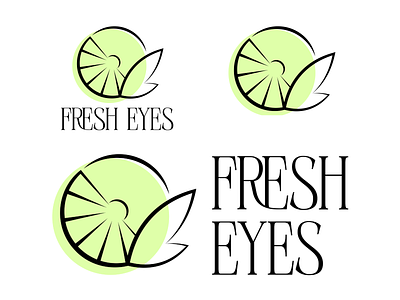 Logo Fresh Eyes branding graphic design logo дизайн фирменный стиль