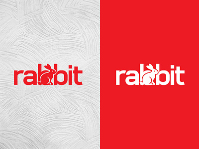 Rabbit Logo Design animallogo boldred brandidentity branding creativetypography graphic design graphicdesign logo logodesign minimalistdesign motion graphics negativespace playfullogo rabbitlogo