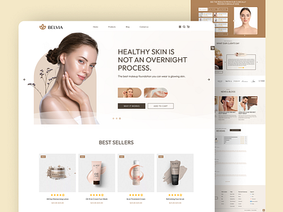 Embrace Your Natural Beauty - Your Skincare Sanctuary 🌸 app figma ui ux web design