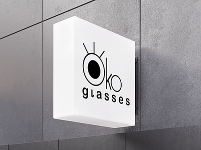 Logo for Oko glasses branding graphic design logo дизайн фирменный стиль