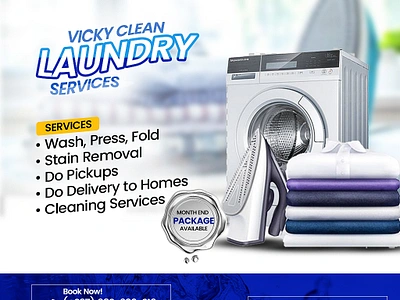 Laundry Service Flyer design