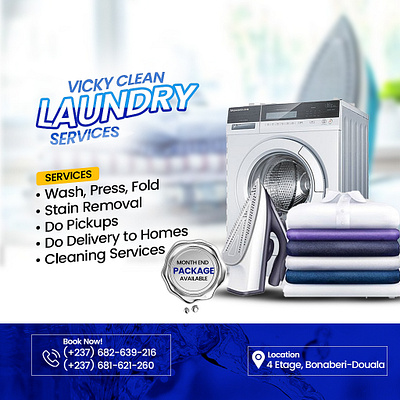 Laundry Service Flyer design