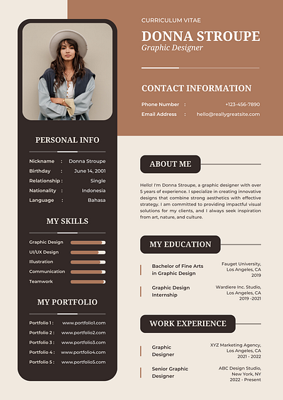 Project 15 - Curriculum Vitae (CV) brand identity branding business creative curriculum vitae cv design graphic design graphic designer modern portfolio print print template resume typography