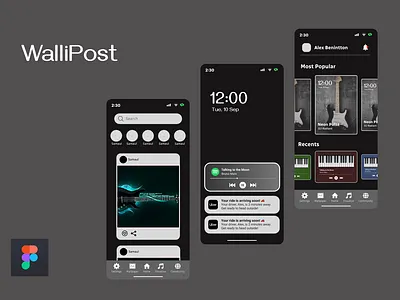 WalliPost App design figma mobile productdesign ui userinterface ux
