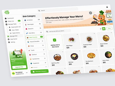 Point of Sale (POS) | SaaS Solution for Your Restaurant Business beverages dashboard food green pointofsales pos saas uidesign uxdesign