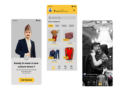 App Design for Culture Dress app branding design graphic design ui ux