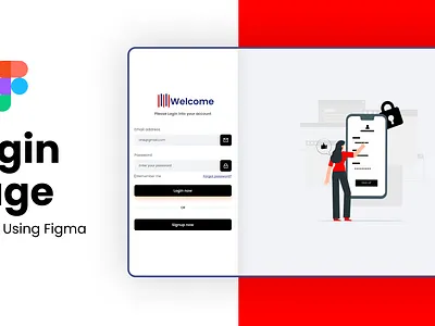 Login page UI app design graphic design illustration typography ui ux