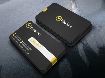 Black Business card graphic design