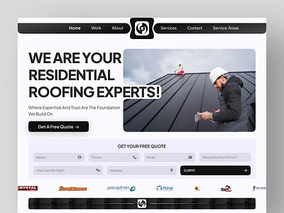 Roofing Experts - Website Design bestdesign cleanwebdesign constructionwebdesign designtrends home page homeserviceswebsite landingpagedesign minimaldesign modernlayout professionalservices residentialroofing roofingexperts roofingwebsite serviceindustrydesign serviceproviderwebsite startup topshot uiuxdesign web design webdesign