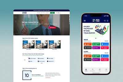 ChartsMaven (Web and Mobile App Design) branding logo ui