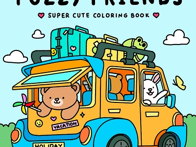 Coloring Book 2d graphic design illustration