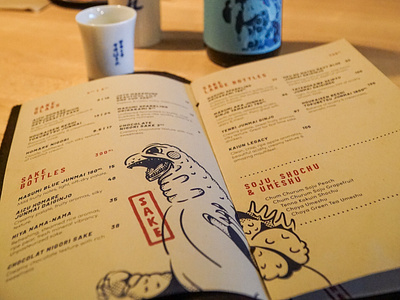 Shoku Izakaya Drink Menu design graphic design illustration illustrator japanese menu menudesign