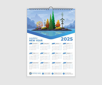 One Page Wall Calendar Design 2025 2025 2025 design desk calendar one one page wall page wall wall calendar wall calendar design