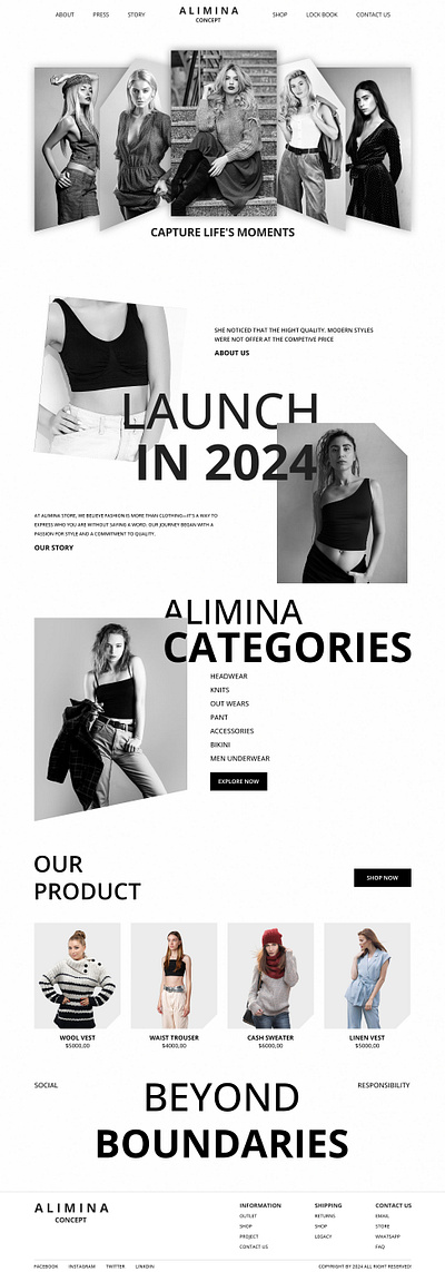 The Alimina Store Website Design! branding css design figma graphic design html5 illustration landing page logo store ui ui design uiux ux design viral web web design website website design wordpress