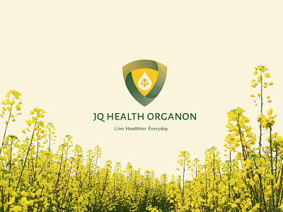 JQ Health Organon branding graphic design logo