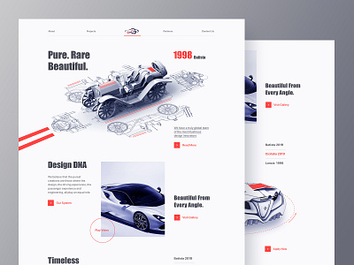 Automotive Design for Car model agency graphic design logo motion graphics ui