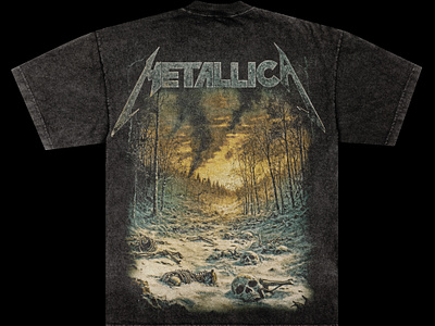 Metallica T-Shirt Merch Design art clothing design graphic design merch merchdesign