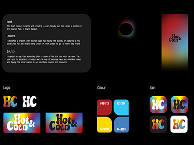 Traveling App - Hot & Cold app branding graphic design ui