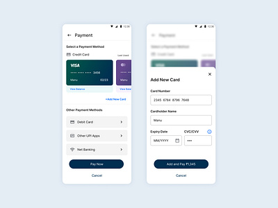 #DailyUI - 002 - Credit Card Checkout checkout ui dribbble experience design mobile ui sneha padoli ui