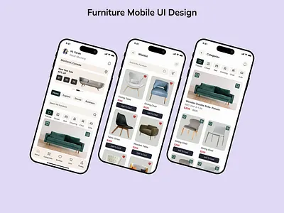 Furniture Mobile App furniture app furniture mobile app graphic design ui