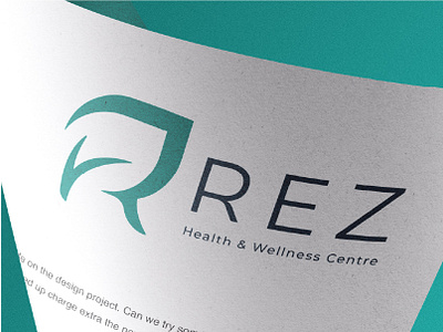 REZ Health and Wellness Centre Logo brand identity creative logos graphic design icon illustration logo logo design logomark minimalist design typography