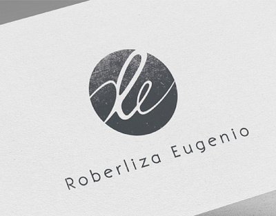 Roberliza Eugenio Logo brand identity creative logos graphic design icon illustration logo logo design logomark typography