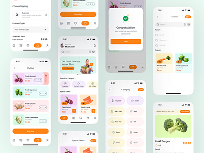 Grocery app uiux deign bertobaseit branding design food card gorcery website grocery app grocery app uiux design minimal minimal app minimal grocery shopping shopping cart ui uiux uiux deign ux