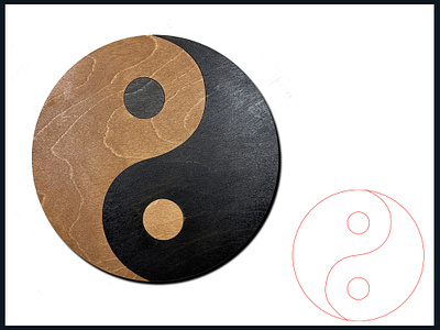 Yin Yang Wall Decor svg vector art wall decor