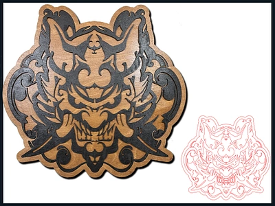 Oni Wall Decor product design svg vector art wall decor