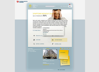 "Headache Center", website, 2015 web design