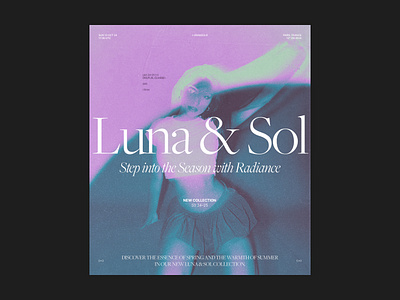 004 // Luna & Sol. Design Exploration art direction branding clean creative direction design editorial grid graphic design mockup poster serif serif typography