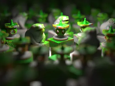 old frog2 3d 3dcharacter 3dmodel animation blender branding design illustration logo ui