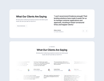 Testimonials Sections - SquareUi design system figma landing page product design section testimonials ui ux web design