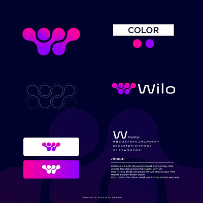 Wilo Logo Design best logo brand guideline branding creative creative logo design gradient logo graphic design illustrator logo logo design modern logo motion graphics tech logo timeless logo website logo