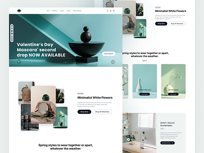 Showpiece Website Landing page ui