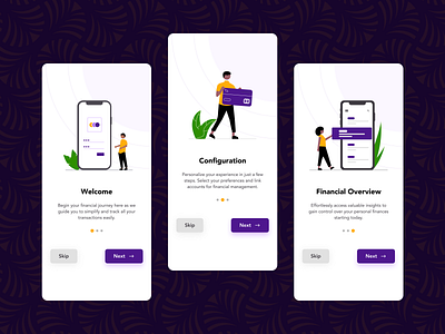 Financial mobile app onboarding app app finance design inspiration finance mobile mobile app onboarding ui ui design ux