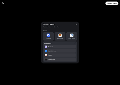 Connect wallet blockchain connect wallet crypto design ui wallet web3