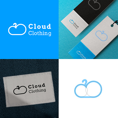 Cloud Clothing Logo branding cloud cloud logo design fashion fashion logo design graphic design illustration logo logo design minimal vector