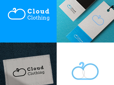 Cloud Clothing Logo branding cloud cloud logo design fashion fashion logo design graphic design illustration logo logo design minimal vector